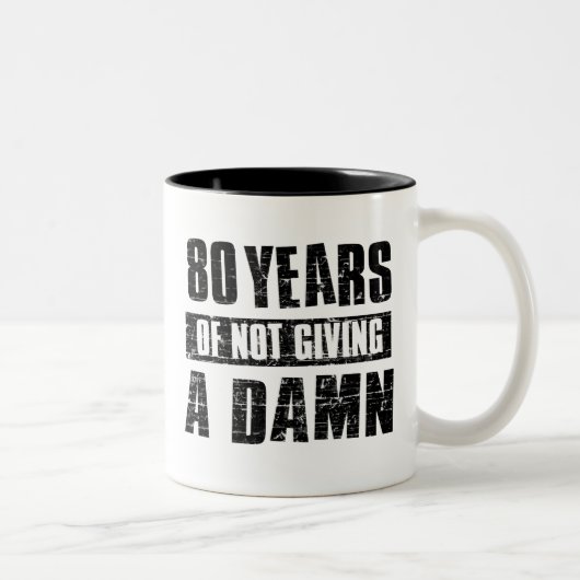 Tasse 2 Couleurs 80 ans (Droit)