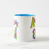 Tasse 2 Couleurs 80 T-shirts et cadeaux impressionnants (Centre)
