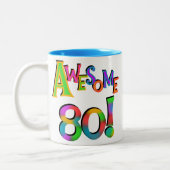 Tasse 2 Couleurs 80 T-shirts et cadeaux impressionnants (Gauche)