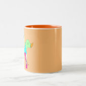 Tasse 2 Couleurs 80s foxy fille (Centre)