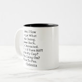 Tasse 2 Couleurs 80th Birthday (Devant gauche)