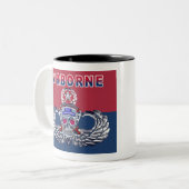 Tasse 2 Couleurs 82e division aéroportée sans peur (Devant gauche)