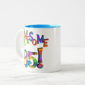 Tasse 2 Couleurs 85 T-shirts et cadeaux impressionnants (Devant gauche)