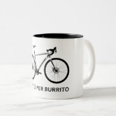 Tasse 2 Couleurs 86 Miles Par Burrito (Devant droit)