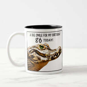 Tasse 2 Couleurs 86e anniversaire Alligator Smile