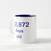 Tasse 2 Couleurs 90 années (Devant gauche)