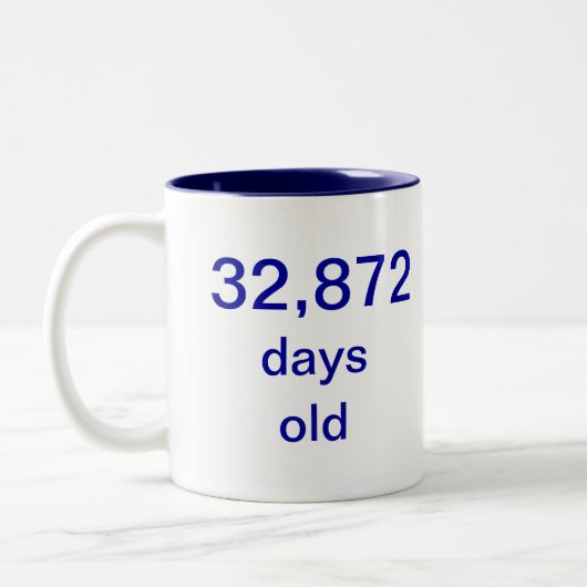 Tasse 2 Couleurs 90 années (Gauche)