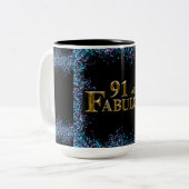 Tasse 2 Couleurs 91e anniversaire (Devant gauche)