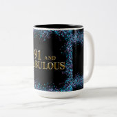 Tasse 2 Couleurs 91e anniversaire (Devant droit)