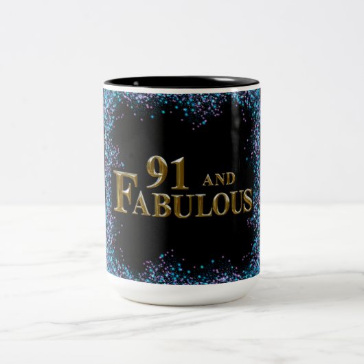 Tasse 2 Couleurs 91e anniversaire (Centre)