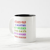 Tasse 2 Couleurs 95e anniversaire des jalons (Devant gauche)