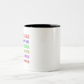 Tasse 2 Couleurs 96e anniversaire Jalons (Centre)
