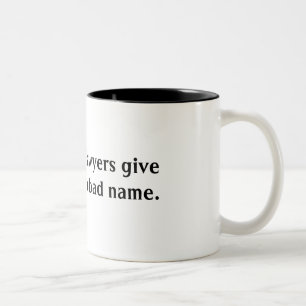 Tasse 2 Couleurs 99% d'avocats donnent au repos une réputation