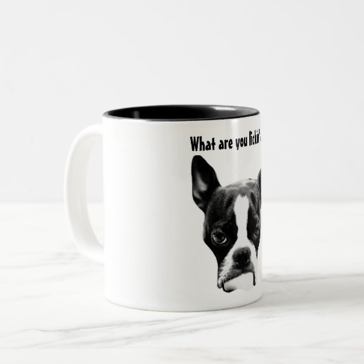 Tasse 2 Couleurs À ce qui vous lickin ? (Devant gauche)