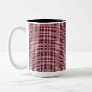Tasse 2 Couleurs à damiers Motif.08DR