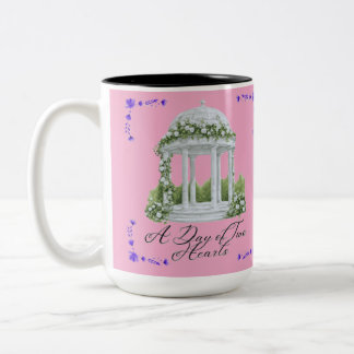 Tasse 2 Couleurs A day of two hearts light pink