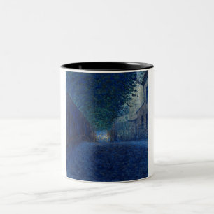 Tasse 2 Couleurs À Dusk (Paysage De Nuit) (Scène Du Soir)
