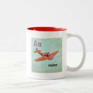 Tasse 2 Couleurs A est pour l'avion
