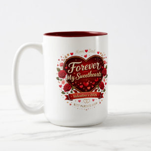 Tasse 2 Couleurs À jamais mes amours 2026 – Meilleurs parents ever