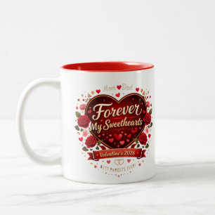 Tasse 2 Couleurs À jamais mes amours 2026 – Meilleurs parents ever