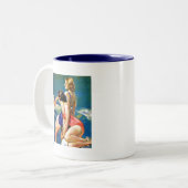 Tasse 2 Couleurs À la piscine (Devant gauche)