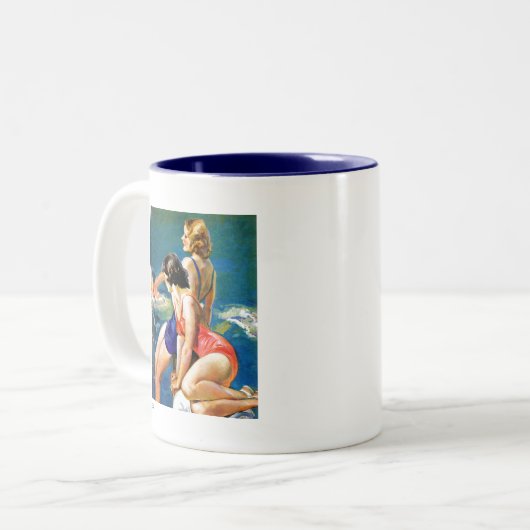 Tasse 2 Couleurs À la piscine (Devant gauche)