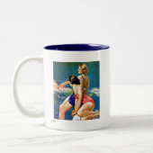 Tasse 2 Couleurs À la piscine (Gauche)