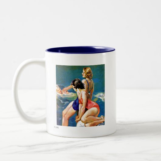 Tasse 2 Couleurs À la piscine (Gauche)