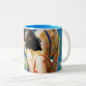 Tasse 2 Couleurs À la piscine (Devant droit)