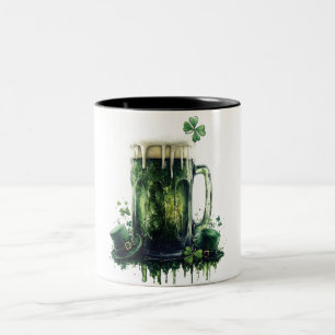 Tasse 2 Couleurs À la Saint-Patrick ! Illustration de bière
