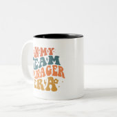 Tasse 2 Couleurs À l'ère de mon team manager (Devant gauche)