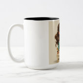 Tasse 2 Couleurs  a Man with Chips and Coffee (Gauche)