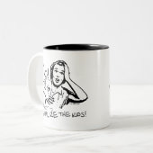 Tasse 2 Couleurs A oublié la socialisation (Devant gauche)