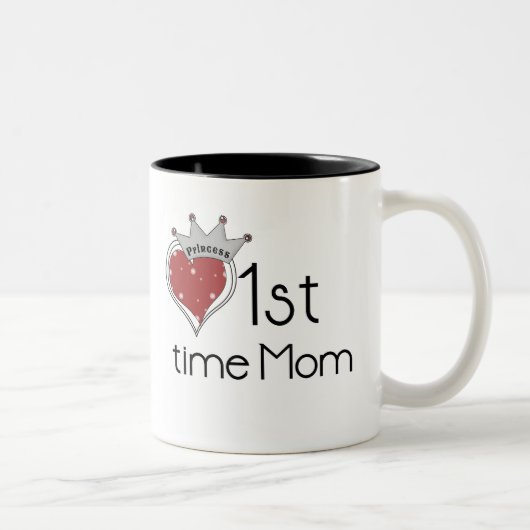 Tasse 2 Couleurs Ă?re fois maman de princesse (Droit)