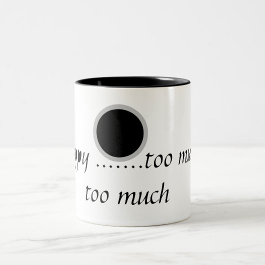 Tasse 2 Couleurs A texte. (Centre)