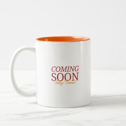 Tasse 2 Couleurs À venir, restez à l'écoute (Gauche)