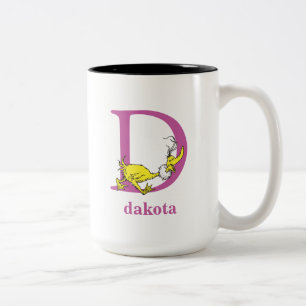 Tasse 2 Couleurs ABC du Dr Seuss : Lettre D - Violet   Ajouter Votr