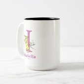 Tasse 2 Couleurs ABC du Dr Seuss : Lettre I - violet | Ajouter Votr (Devant gauche)