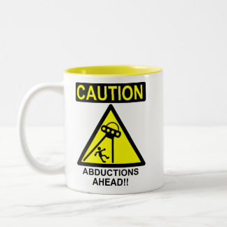 Tasse 2 Couleurs Abductions de précaution en avant ! !