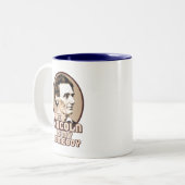 Tasse 2 Couleurs Abe Lincoln est mon Homeboy (Devant gauche)