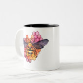 Tasse 2 Couleurs Abeille à miel (Devant gauche)