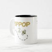 Tasse 2 Couleurs Abeille de PopPop 2 (Devant gauche)