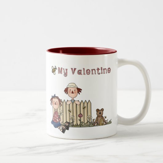 Tasse 2 Couleurs Abeille de Ragdoll mon Valentine (Droit)