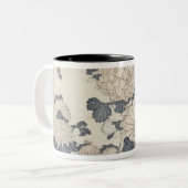 Tasse 2 Couleurs Abeille et chrysanthèmes (Devant gauche)