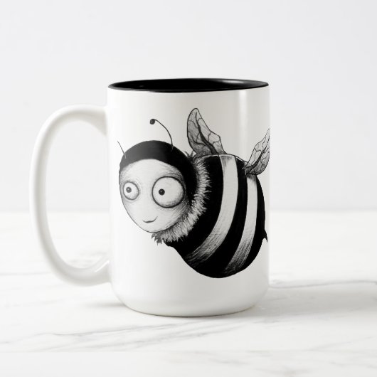 Tasse 2 Couleurs Abeille folle (Gauche)