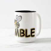 TASSE 2 COULEURS ABEILLE HUMBLE  (Devant droit)