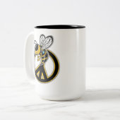 TASSE 2 COULEURS ABEILLE PAIX  (Devant gauche)
