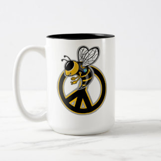 TASSE 2 COULEURS ABEILLE PAIX 