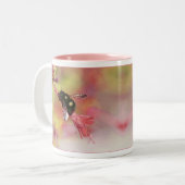 Tasse 2 Couleurs Abeille sur le fleur sauvage (Devant gauche)