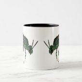 Tasse 2 Couleurs Abeille verte métallique d'Amazone (Centre)